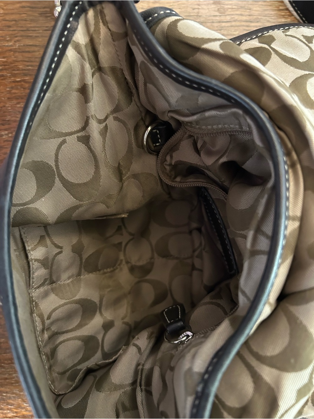 Coach #9480 Black Leather Shoulder Cross Body Bag, hang tag - Picture 12 of 12